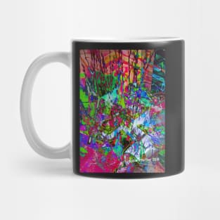 Hidden Dog Graffiti Photo Collage Mug